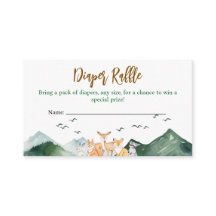 Let the Adventure Begin Forest Diaper Raffle