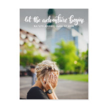 Let The Adventure Begin Handwritten | Graduate
