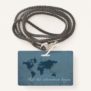 Let the adventure begin ID badge