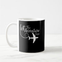 Let The Adventure Begin inspirational Aeroplane Tr