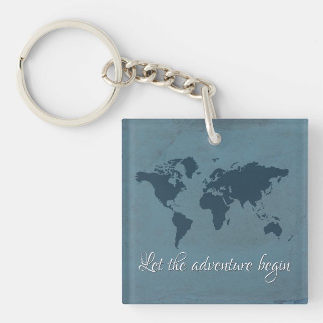 Let the adventure begin key ring (Front)