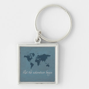 Let the adventure begin key ring