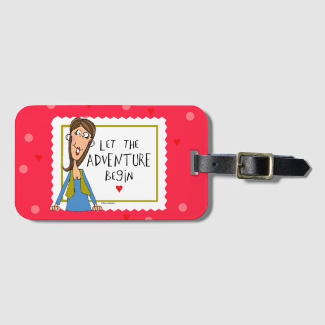 Let the Adventure begin Luggage Tag (Front Horizontal)