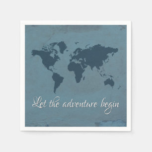 Let the adventure begin napkin