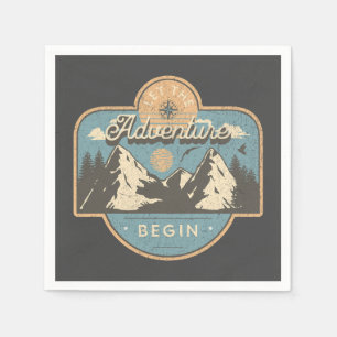 Let the adventure begin napkin