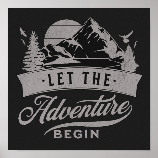 Let the adventure begin poster (Front)