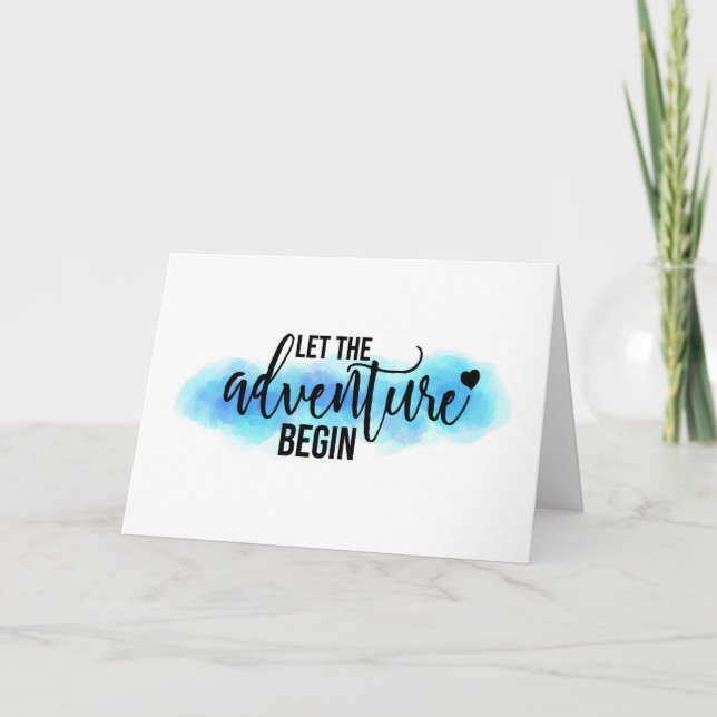 ‘Let the Adventure Begin’ Quote Card (Front)