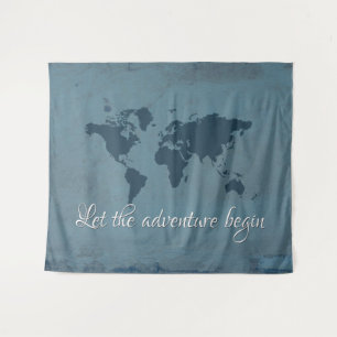 Let the adventure begin tapestry