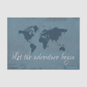 Let the adventure begin tissue paper