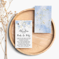 "Let The Adventure Begin!" Travel Map Baby Shower