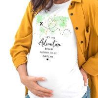 "Let The Adventure Begin!" Travel Map Baby Shower