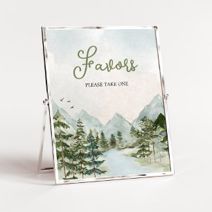 Let the Adventure Begin Woodland Favours Poster