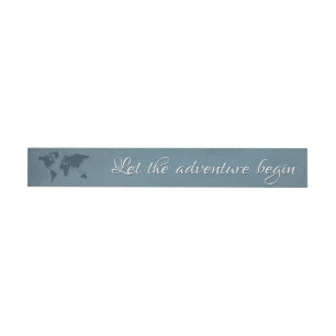 Let the adventure begin wraparound address label