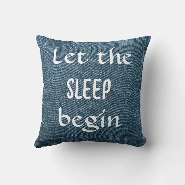 Let The Adventure (Sleep) Begin - Double Sided  Cushion (Back)