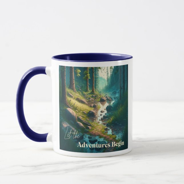 Let the Adventures Begin | Camping Themed Mug (Left)