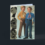 Let the Beatings Begin! Funny Holiday Card<br><div class="desc">From the 1968 Wards catalogue... </div>