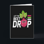 Let The Beet Drop Festival EDM Music DJ Card<br><div class="desc">Great Rave Dj Print Shirt for all ravers,  techno and electro festival fans who like to listen to electronic music and dance. Ideal gift as a costume for Christmas,  birthday,  boyfriend,  girlfriend, </div>