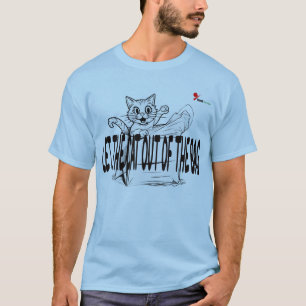 "Let the Cat Out of the Bag" T-Shirt Funny Idiom
