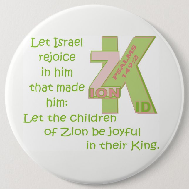 LET THE CHILDREN BE JOYFUL IN THEIR KING© BtnENG P 6 Cm Round Badge (Front)
