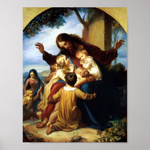 Let The Children Come To Me by Carl Vogelstein Poster