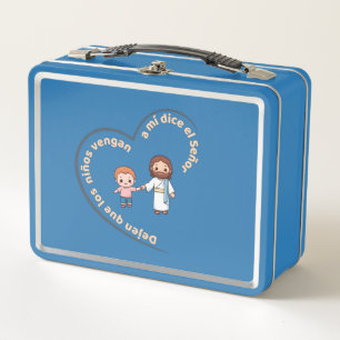 Let the children come to me metal lunch box