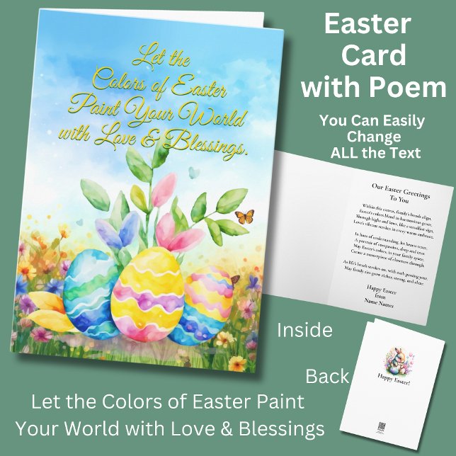 Let the Colours of Easter Paint Your World  Card (Creator Uploaded)