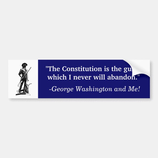 Let the Constitution be your Guide Bumper Sticker (Front)