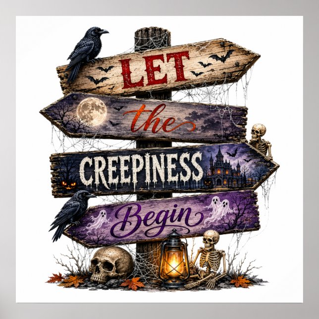 Let The Creepiness Begin  Poster (Front)