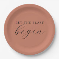 "Let The Feast Begin" Rich Terracotta Farmhouse