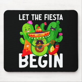Let the fiesta begin funny cinco de mayo mexican L Mouse Pad