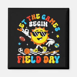 Let the games begin field day field trip studentsL Magnet