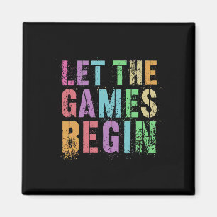 Let The Games Begin School's Out Field Day Legend Magnet