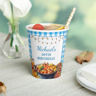 Let The Good Times Boil Seafood Birthday Paper Cups
