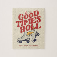 LET THE GOOD TIMES ROLL 80s RETRO ROLLER SKATE