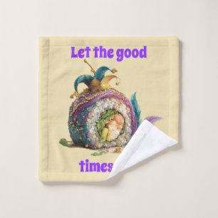 Let The Good Times Roll Mardi Gras Bath Towel Set