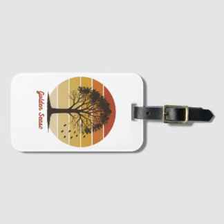 Let the Gourd Times Roll Autumn Design Luggage Tag