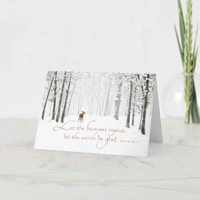 Let the Heavens Rejoice Holiday Card (Front)