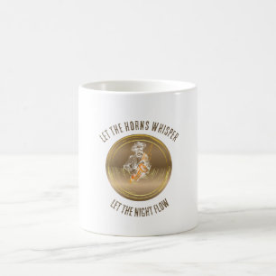 Let the Horns Whisper Jazz Quote Coffee Mug