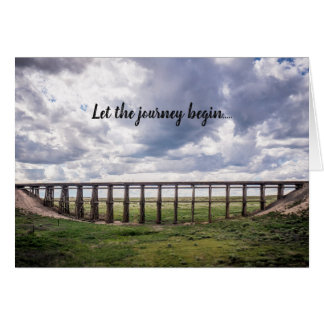 "Let the journey begin..." card