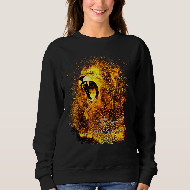 Let the Lion Inside You Roar Christian Graphic Shi Sweatshirt (Front)