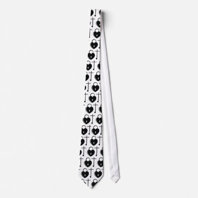 Let the Love of God Unlock Your Heart! Tie (Front)