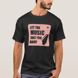 Let The Music Motif, Music Vintage Motif Hoodie Pa T-Shirt