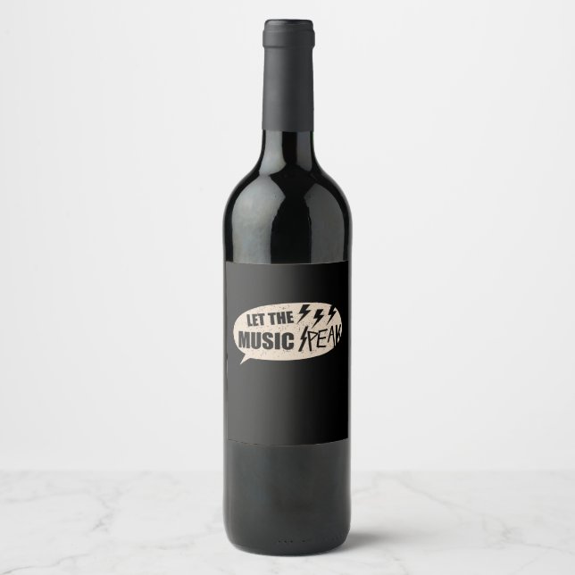 Let The Music Peak Wine Label (Front)