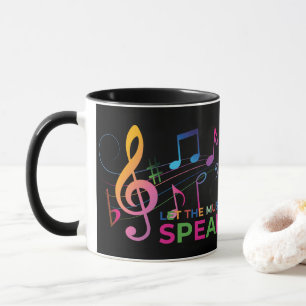 Let The Music Speak, Musical Notes Mug