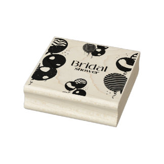 let the party begin rubber stamp