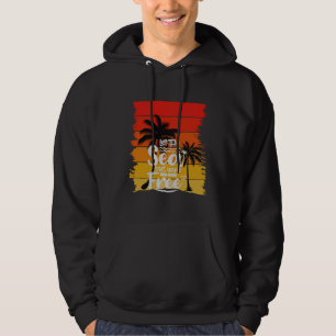 Let The Sea Set You Free Vintage Retro Sunset Hoodie