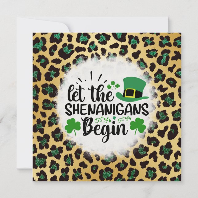 Let the Shenanigans Begin Holiday Card (Front)