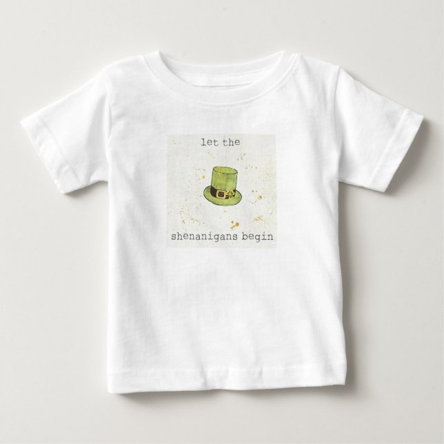 Let The Shenanigans Begin | Lucky Cuties II Baby T-Shirt (Front)