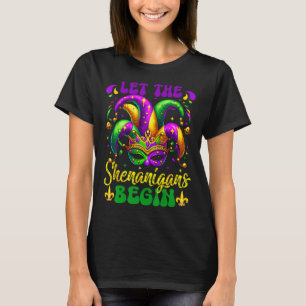 Let The Shenanigans Begin Mardi Gras 2025 Kids Men T-Shirt