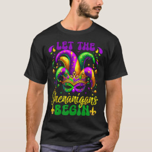 Let The Shenanigans Begin Mardi Gras 2025 Kids Men T-Shirt